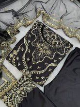 PRESERNTING NEW EID COLLECTION WITH EMBROIDERY SEQUENSE WORK CHINON TOP-PENT WITH DUPATTA