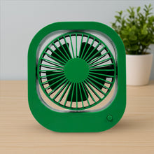 Portable USB Fan - Rechargeable, 2-Speed 180° Rotating Quiet Personal Fan for Travel, Car, and Outdoors (Battery Not Included)