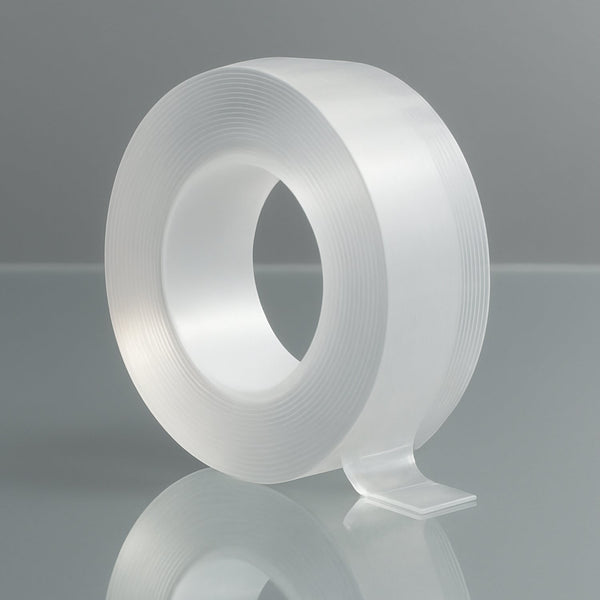 Sticky Double Sided Tape Washable Adhesive Tape Reusable (Thick / 6.5×3 Cm / 1 Pc)