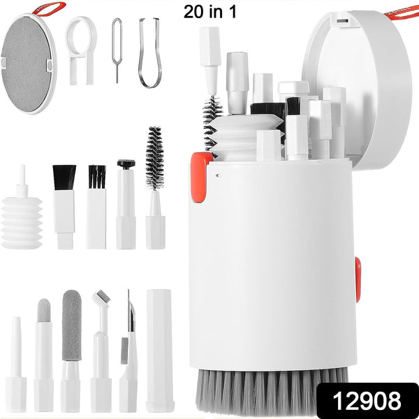 20-in-1 Keyboard Cleaner Kit – Electronic Cleaning Brush, Spray & Tools for Laptop, Phone, Camera & More
